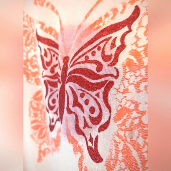 Glitter Butterfly Top (Relisted copy) - Picture 4 of 10